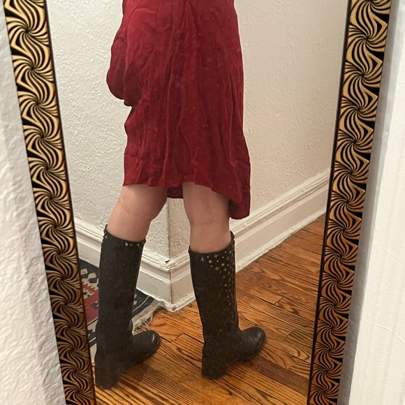 Draped Red Vivienne Westwood Skirt - Picture 6 of 12